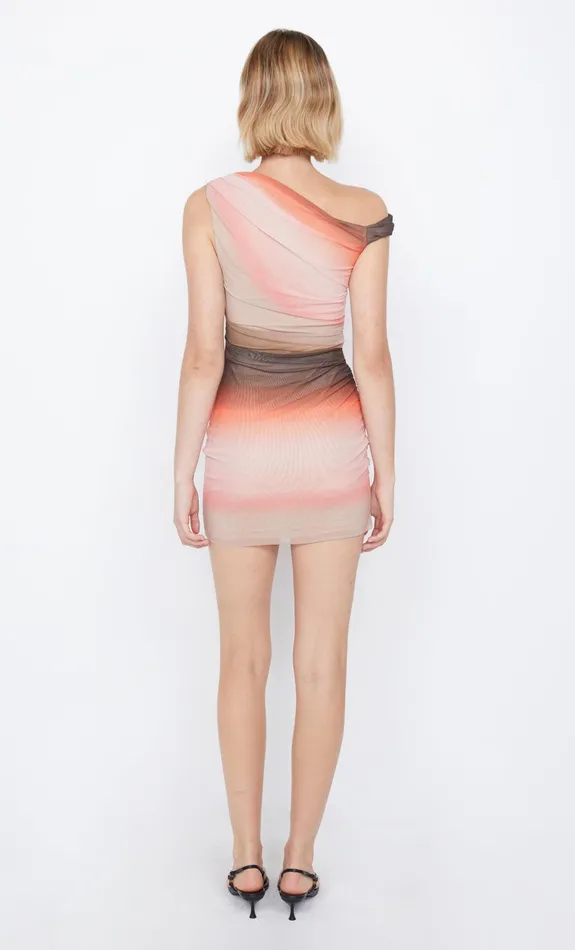 Bec Bridge Dresses LOUNA MINI DRESS Chocpink Ombre 8211 Women
