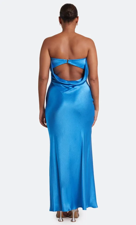 Bec Bridge Dresses MOON DANCE STRAPLESS DRESS Mid Blue 8211 Women