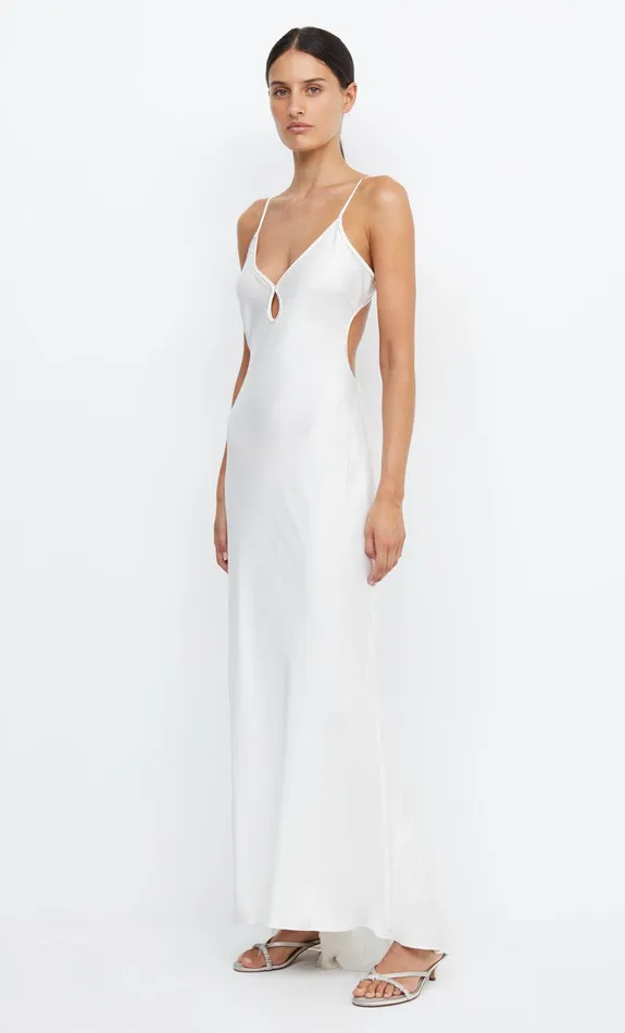 Bec Bridge Dresses PARADISE BEADED MAXI DRESS Ivory 8211 Women