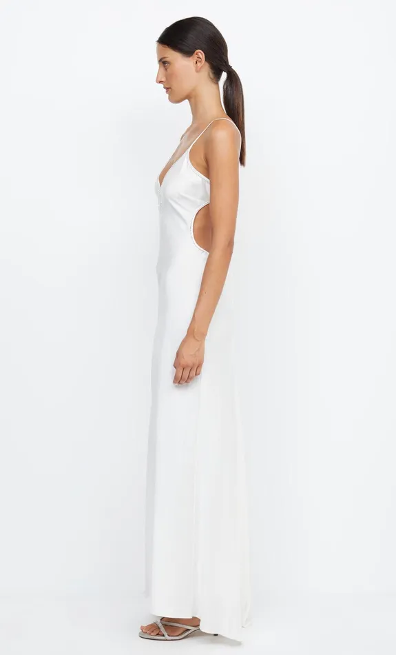 Bec Bridge Dresses PARADISE BEADED MAXI DRESS Ivory 8211 Women