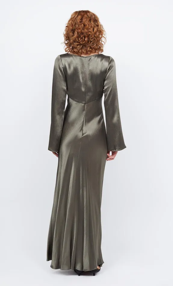 Bec Bridge Dresses REN LONG SLEEVE MAXI DRESS Dark Willow 8211 Women