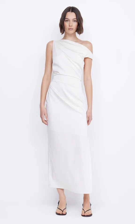 Bec Bridge Dresses ROCHELLE ASYM MIDI DRESS Cream 8211 Women