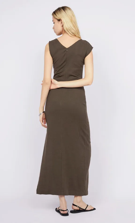 Bec Bridge Dresses STEFFI GATHER DRESS Twig 8211 Women