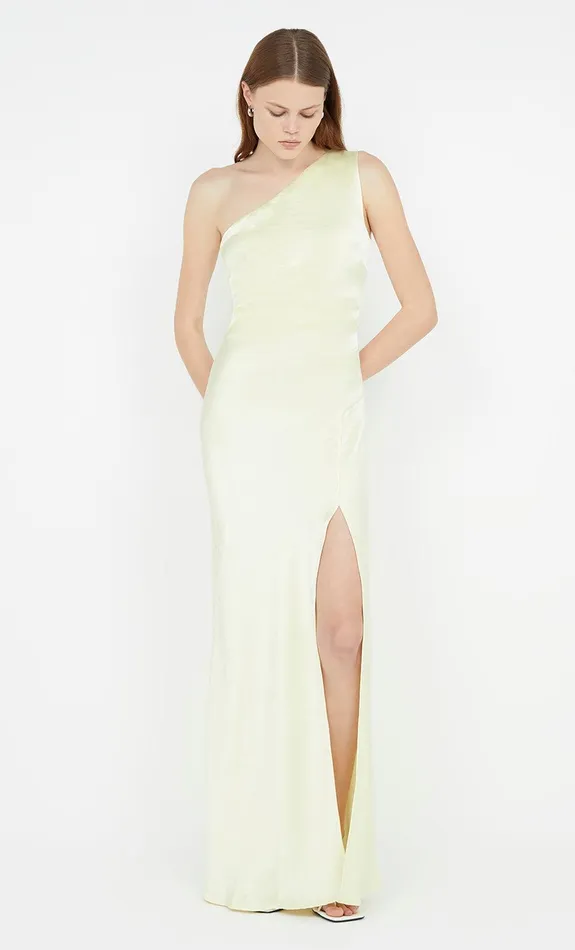 Bec Bridge Dresses THE DREAMER ASYM DRESS Ice Yellow 8211 Women