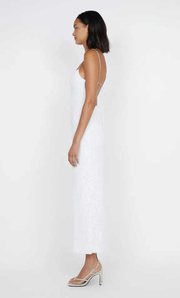 Bec Bridge Event Wear Dresses AALIYAH SEQUIN MAXI DRESS White 8211 Women
