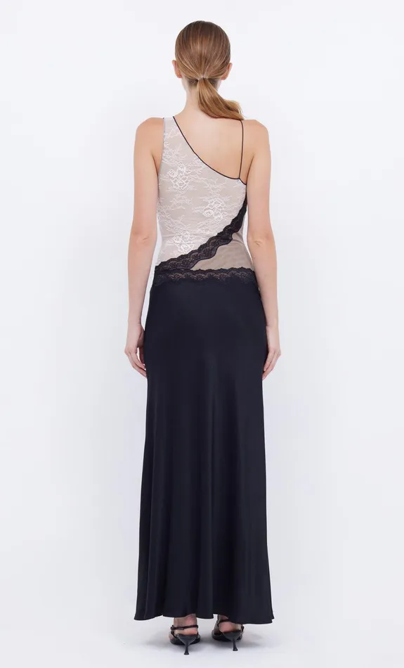 Bec Bridge Event Wear Dresses ABRIELLE LACE MAXI DRESS Blacktaupeivory 8211 Women