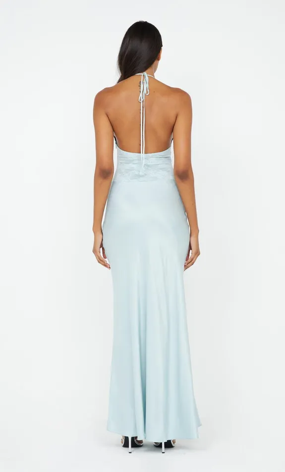 Bec Bridge Event Wear Dresses AKARI HALTER DRESS Cloud Blue 8211 Women