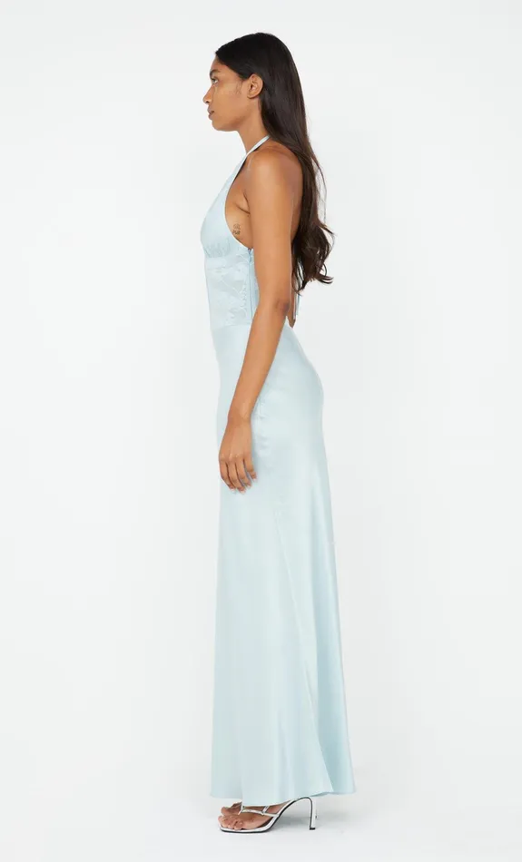 Bec Bridge Event Wear Dresses AKARI HALTER DRESS Cloud Blue 8211 Women