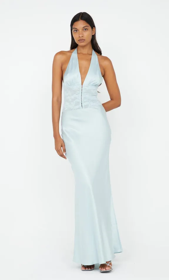 Bec Bridge Event Wear Dresses AKARI HALTER DRESS Cloud Blue 8211 Women