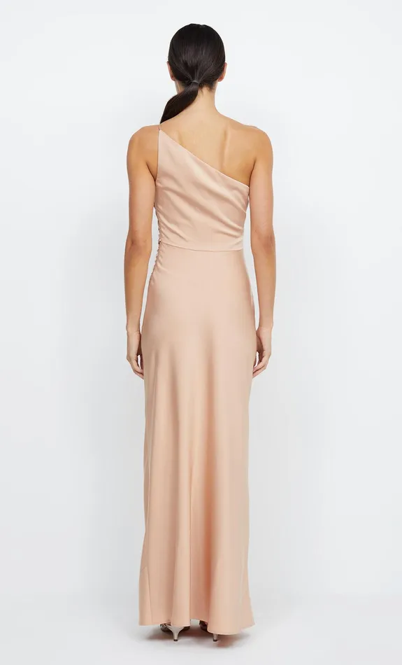 Bec Bridge Event Wear Dresses ETERNITY ASYM MAXI DRESS Rose Gold 8211 Women