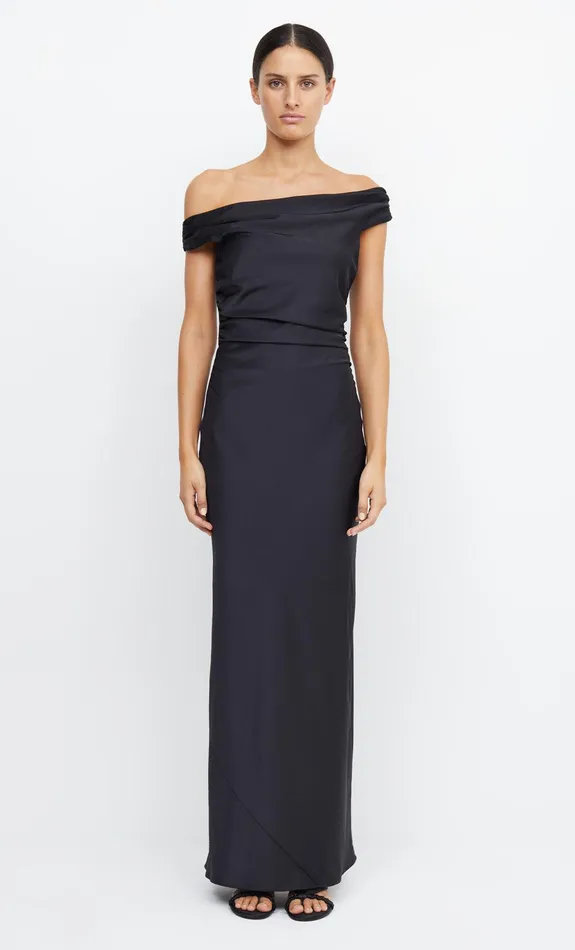Bec Bridge Event Wear Dresses ETERNITY OFF SHOULDER MAXI Black 8211 Women