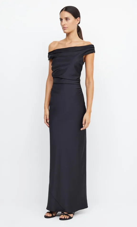 Bec Bridge Event Wear Dresses ETERNITY OFF SHOULDER MAXI Black 8211 Women