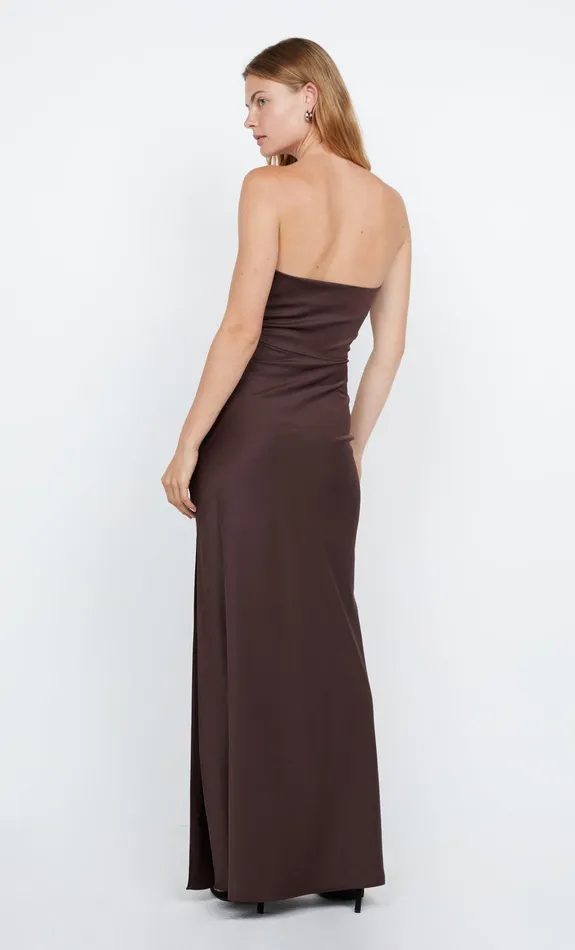 Bec Bridge Event Wear Dresses ETERNITY STRAPLESS MAXI Dark Chocolate 8211 Women