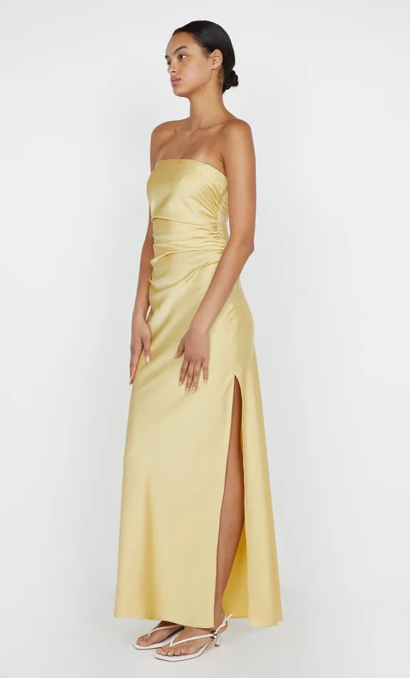 Bec Bridge Event Wear Dresses ETERNITY STRAPLESS MAXI DRESS Citrus 8211 Women
