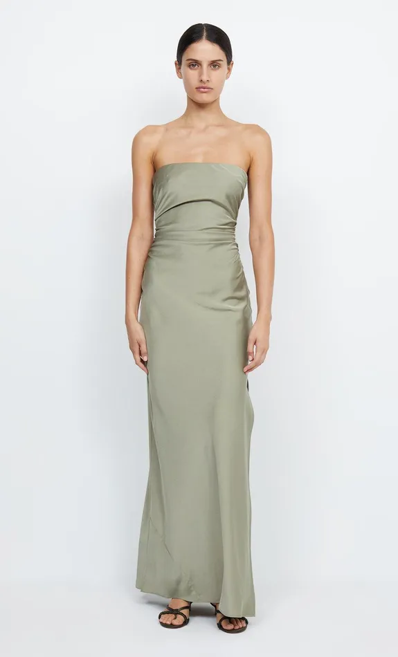 Bec Bridge Event Wear Dresses ETERNITY STRAPLESS MAXI Sage 8211 Women