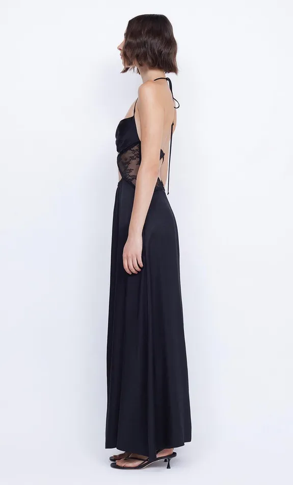 Bec Bridge Event Wear Dresses SANTAL HALTER MAXI DRESS Black 8211 Women