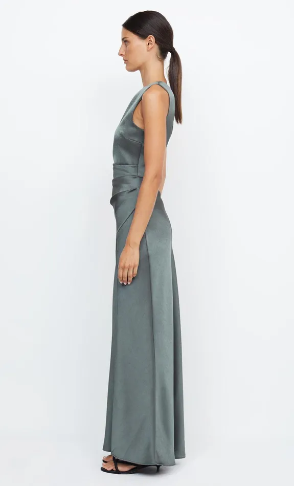 Bec Bridge Event Wear Dresses THE DREAMER ASYM DRESS Dark Willow 8211 Women