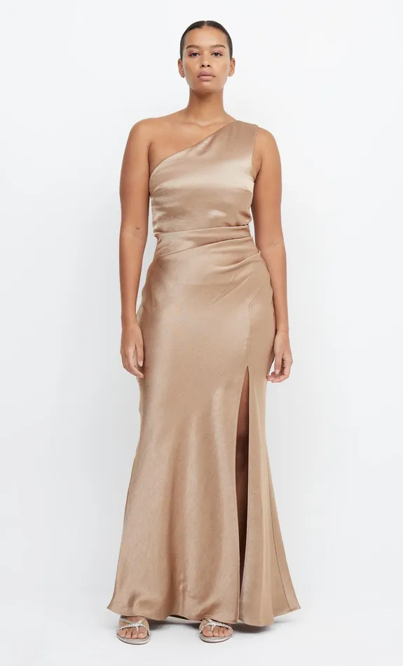 Bec Bridge Event Wear Dresses THE DREAMER ASYM DRESS Golden 8211 Women