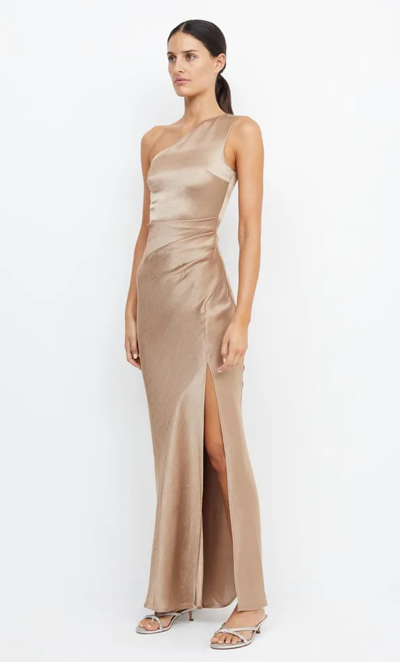 Bec Bridge Event Wear Dresses THE DREAMER ASYM DRESS Golden 8211 Women