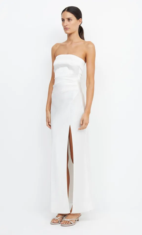 Bec Bridge Event Wear Dresses THE DREAMER STRAPLESS DRESS Ivory 8211 Women