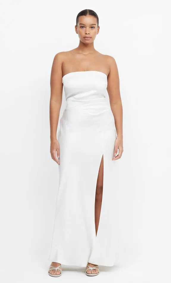 Bec Bridge Event Wear Dresses THE DREAMER STRAPLESS DRESS Ivory 8211 Women