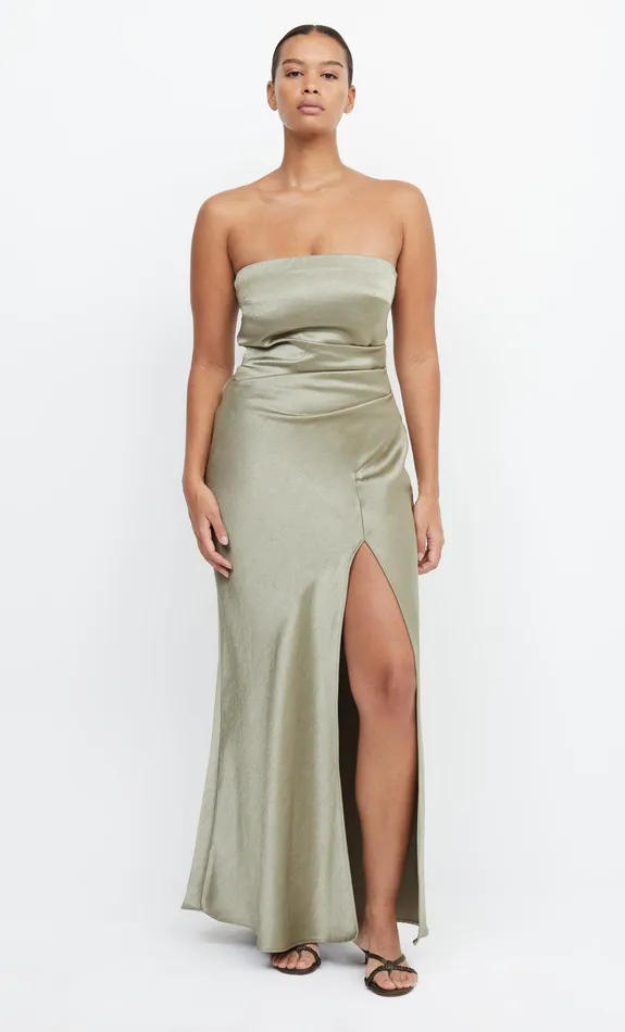 Bec Bridge Event Wear Dresses THE DREAMER STRAPLESS DRESS Sage 8211 Women