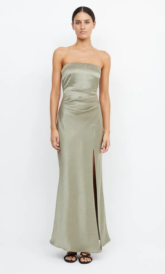 Bec Bridge Event Wear Dresses THE DREAMER STRAPLESS DRESS Sage 8211 Women
