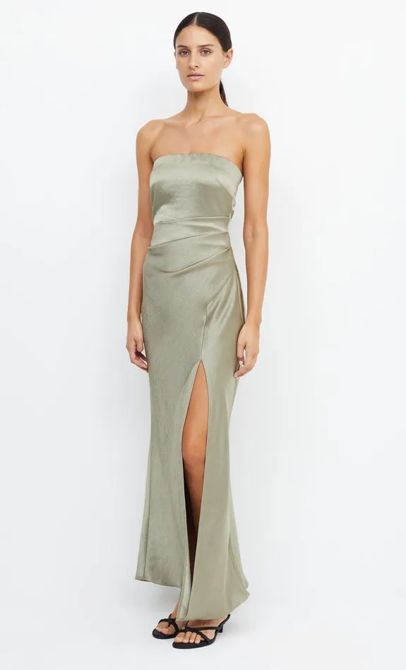 Bec Bridge Event Wear Dresses THE DREAMER STRAPLESS DRESS Sage 8211 Women