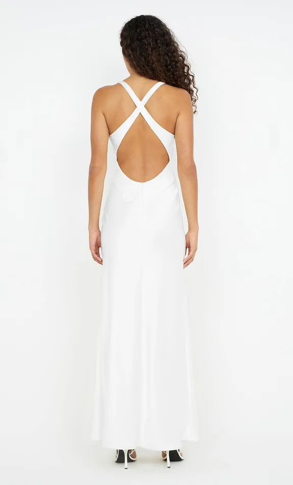 Bec Bridge Event Wear Dresses THE DREAMER V NECK DRESS Ivory 8211 Women