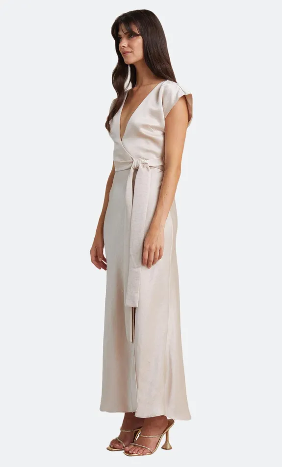 Bec Bridge Event Wear Dresses THE DREAMER WRAP DRESS Sand 8211 Women
