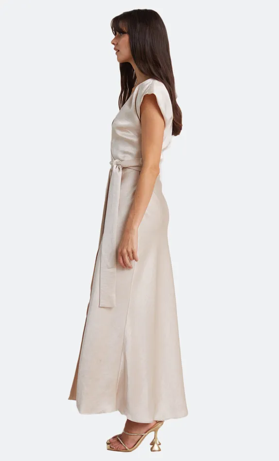 Bec Bridge Event Wear Dresses THE DREAMER WRAP DRESS Sand 8211 Women