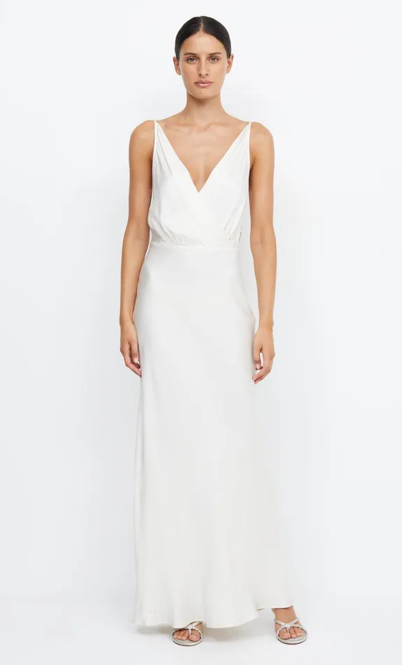 Bec Bridge Maxi Dresses ADORE V MAXI DRESS Cream 8211 Women