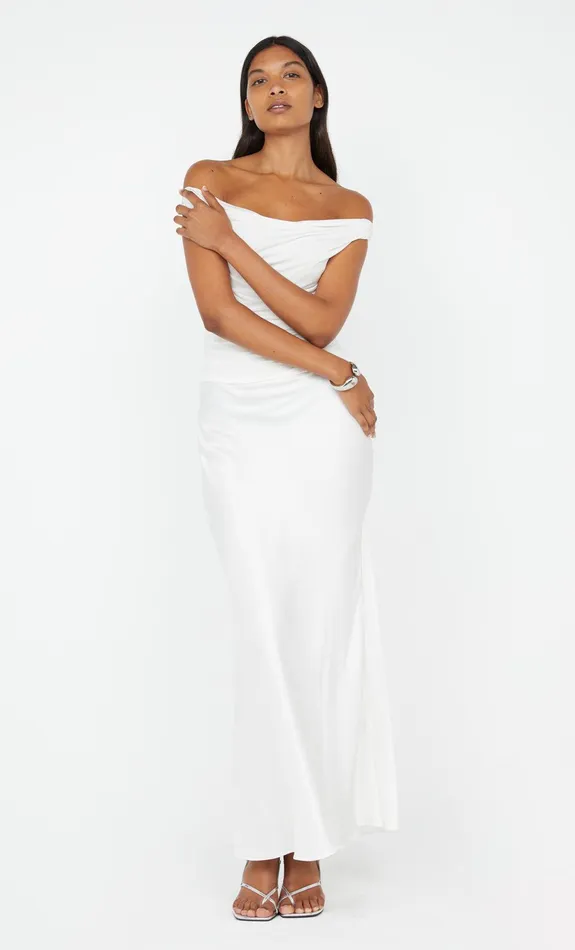 Bec Bridge Maxi Dresses ELEAH OFF SHOULDER DRESS White 8211 Women