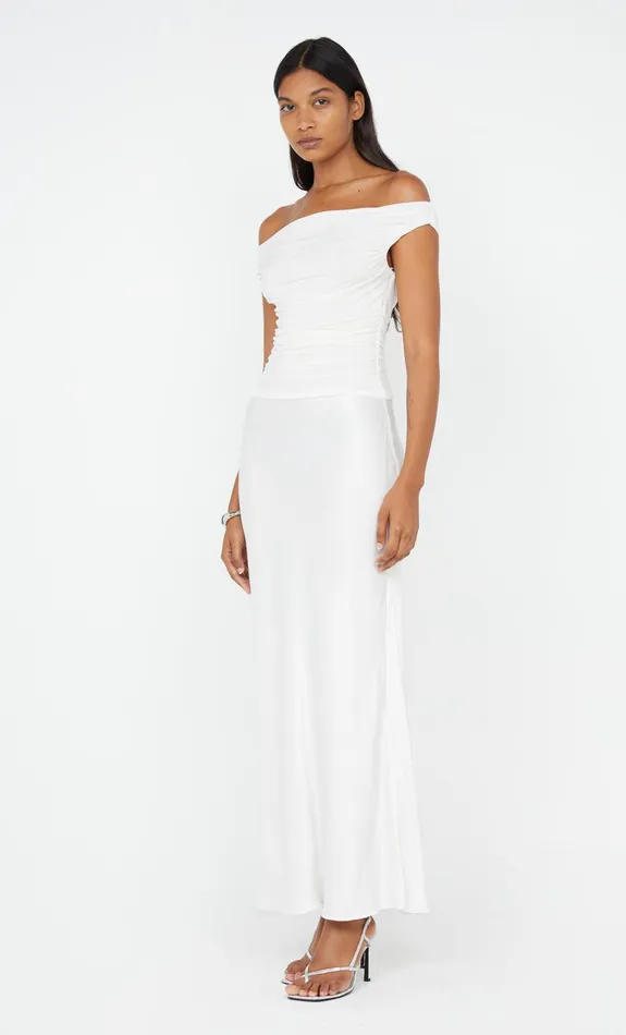 Bec Bridge Maxi Dresses ELEAH OFF SHOULDER DRESS White 8211 Women