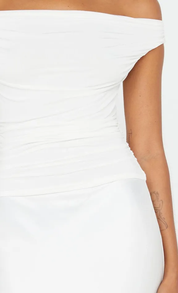 Bec Bridge Maxi Dresses ELEAH OFF SHOULDER DRESS White 8211 Women