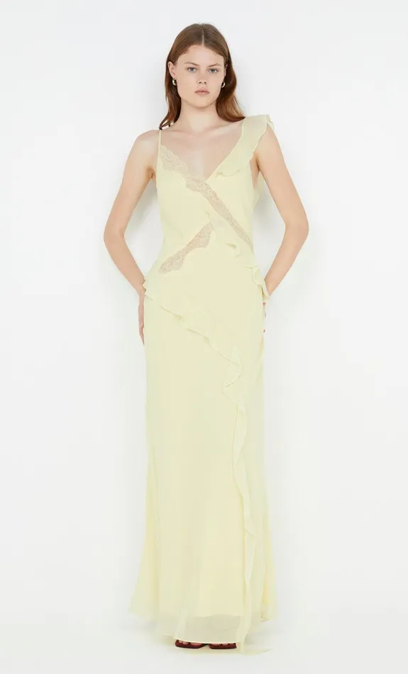 Bec Bridge Maxi Dresses KNOX MAXI DRESS Ice Yellow 8211 Women