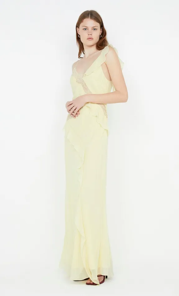Bec Bridge Maxi Dresses KNOX MAXI DRESS Ice Yellow 8211 Women
