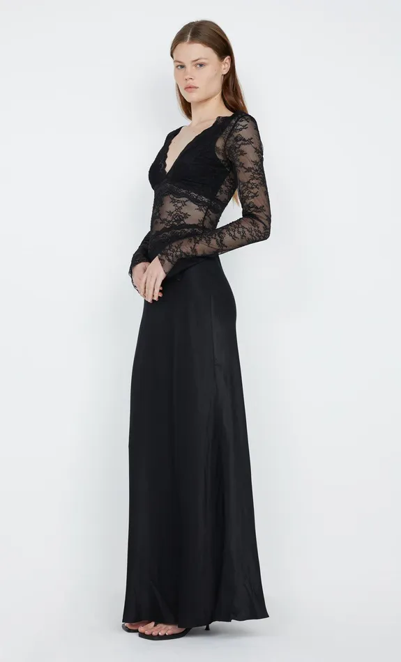 Bec Bridge Maxi Dresses LOANI LONG SLEEVE MAXI DRESS Black 8211 Women