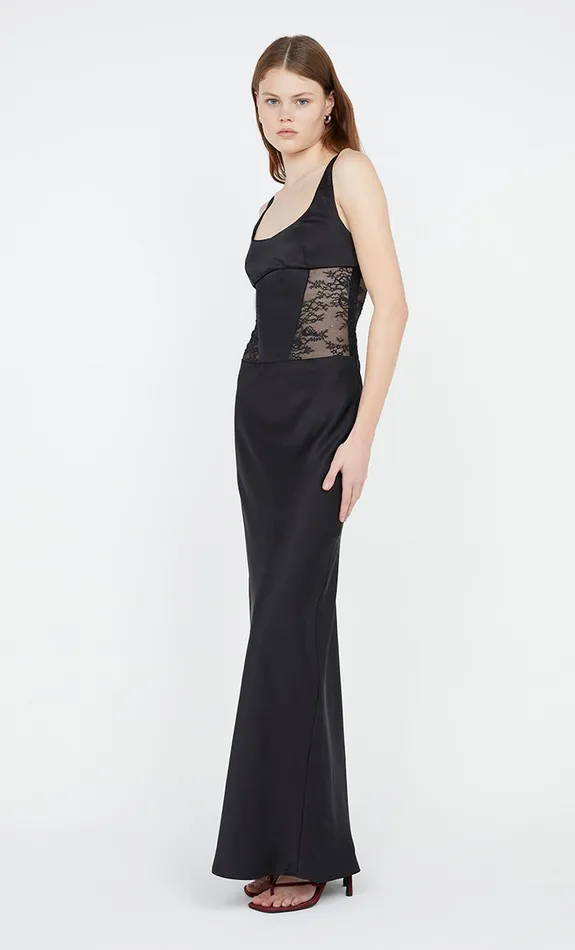 Bec Bridge Maxi Dresses OLIMPIA CORSET DRESS Black 8211 Women