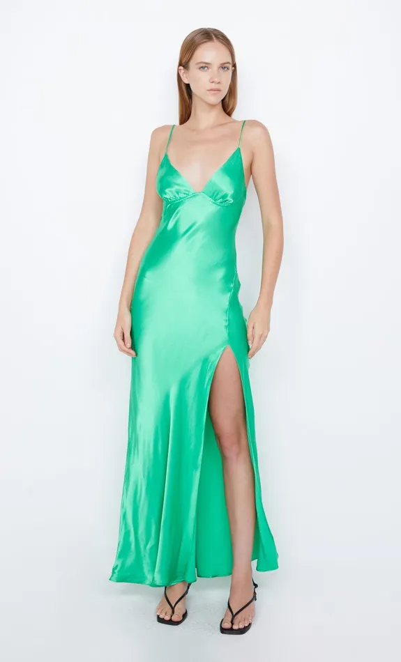 Bec Bridge Maxi Dresses REN SPLIT MAXI DRESS Emerald 8211 Women
