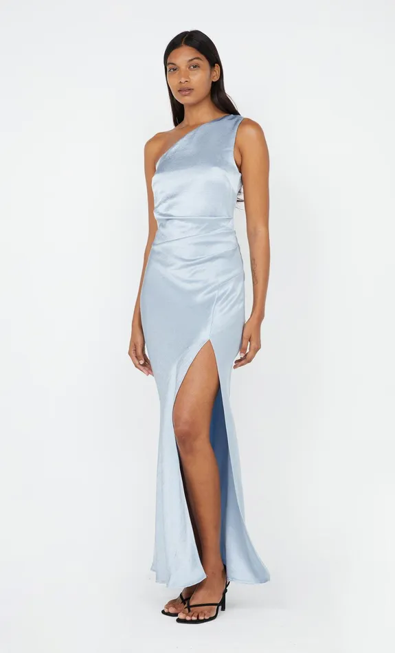Bec Bridge Maxi Dresses THE DREAMER ASYM DRESS Dusty Blue 8211 Women