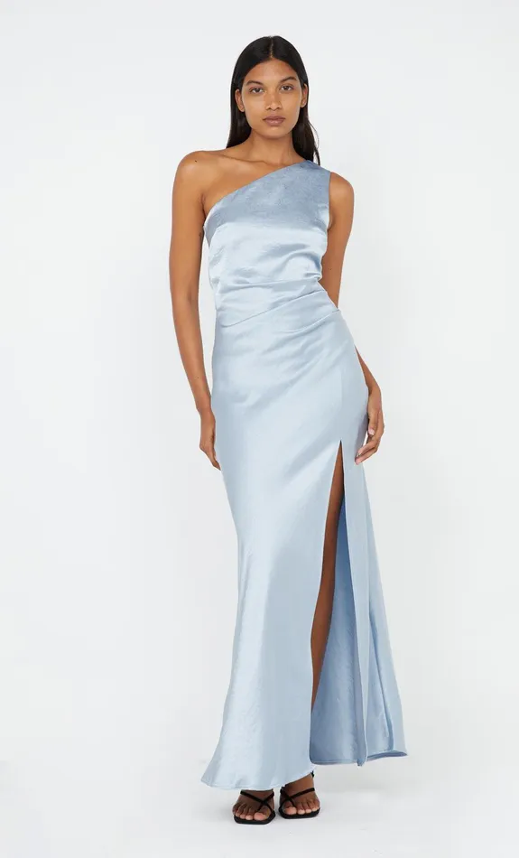 Bec Bridge Maxi Dresses THE DREAMER ASYM DRESS Dusty Blue 8211 Women