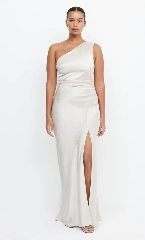 Bec Bridge Maxi Dresses THE DREAMER ASYM DRESS Sand 8211 Women