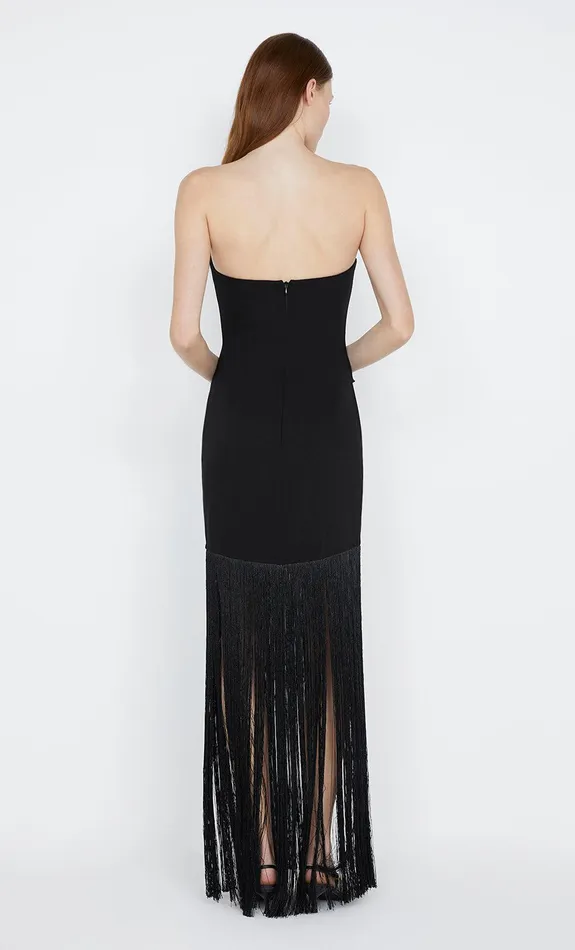 Bec Bridge Maxi Dresses WILDER FRINGE DRESS Black 8211 Women