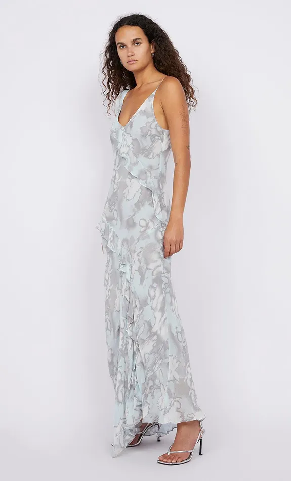 Bec Bridge Maxi Dresses ZABELLE FRILL DRESS Moonshadow 8211 Women