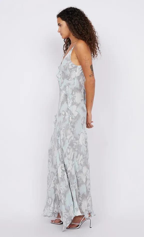 Bec Bridge Maxi Dresses ZABELLE FRILL DRESS Moonshadow 8211 Women