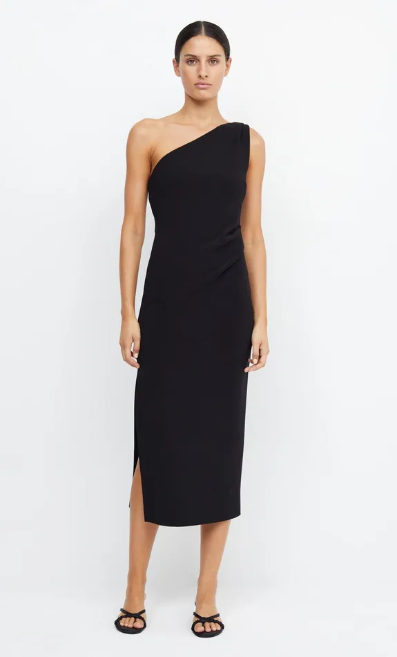 Bec Bridge Midi Dresses BE MINE ASYM DRESS Black 8211 Women