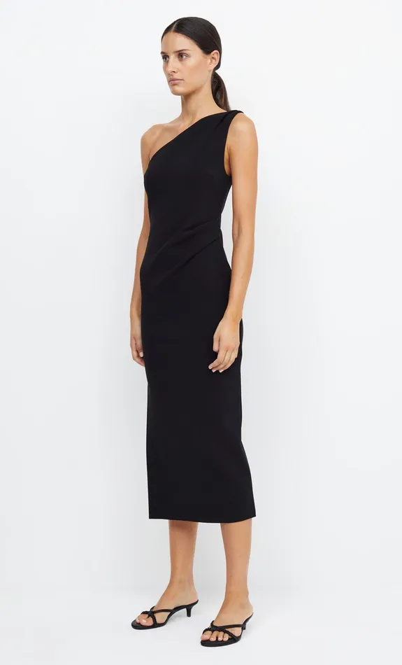 Bec Bridge Midi Dresses BE MINE ASYM DRESS Black 8211 Women