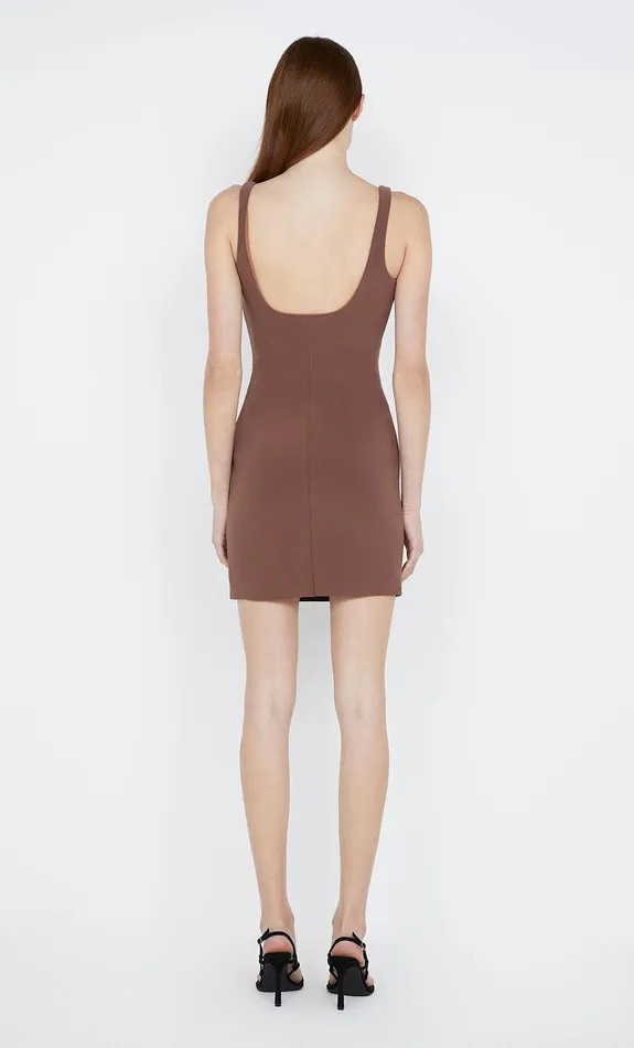 Bec Bridge Mini Dresses KARINA MINI DRESS Chocolate 8211 Women