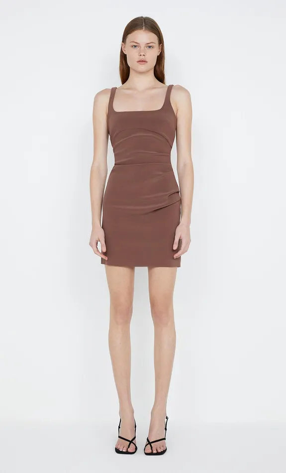 Bec Bridge Mini Dresses KARINA MINI DRESS Chocolate 8211 Women